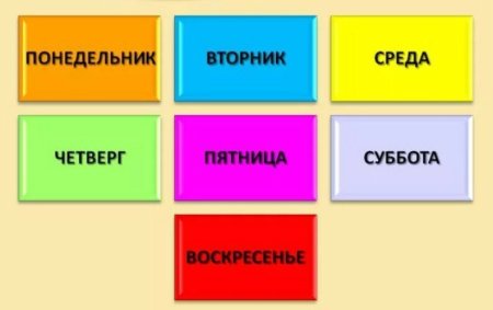 Понедельник вторник среда четверг пятница суббота воскресенье