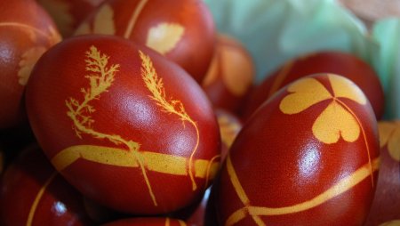 Крашенки пасхальные яйца