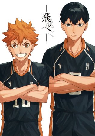 Команда Карасуно аниме