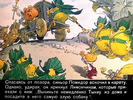 Диафильм Чиполлино часть 1