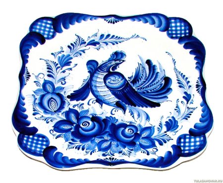 Мазковая роспись Гжель