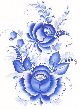 Гжельская роспись Агашка