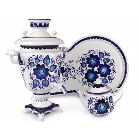 Самовар Гжель электрический