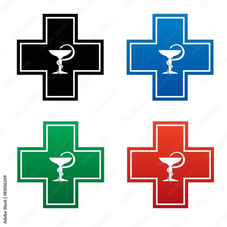 Медицинский крест со змеей