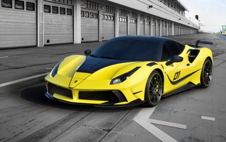 Ferrari 488 GTB желтая