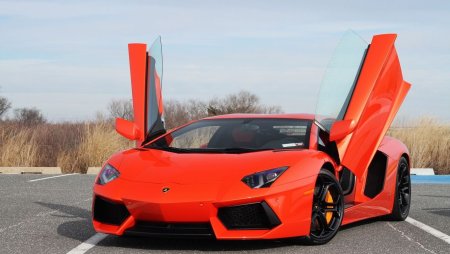 Lamborghini, Orange, Aventador, lp700-4