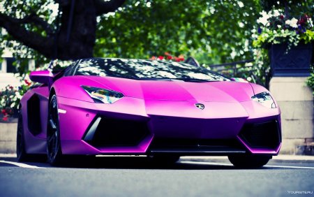 Lamborghini Aventador lp700-4 фиолетовый