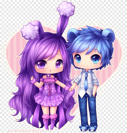 Гача лайф арт девочки Чиби