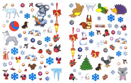 Маленькие новогодние рисунки