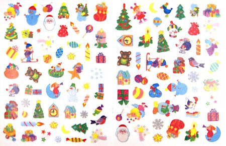 Новогодние наклейки