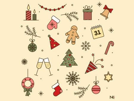 Маленькие новогодние рисуночки