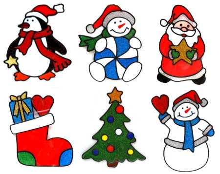 Новогодние наклейки