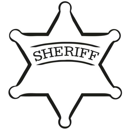 Звезда шерифа для детей