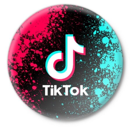 Тик ток круглый значок