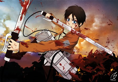 Аниме вторжение титанов Эрен