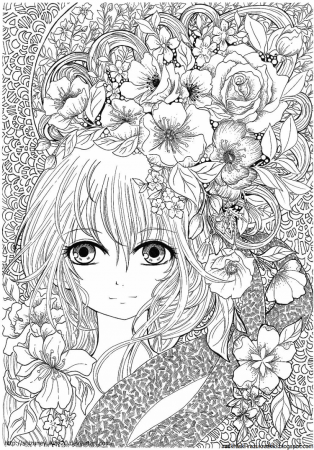 Раскраски для девочек сложные