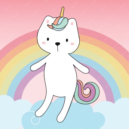 Милые котики Единорожки