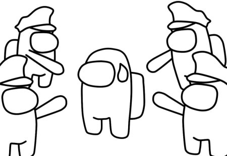 Амонг АС раскрашивать