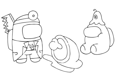 Раскраски амонг АС предатель