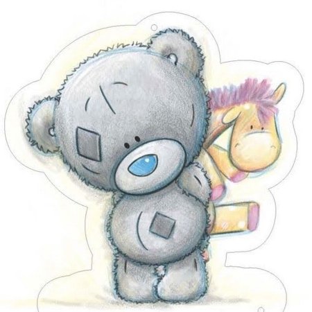 Мишка Тедди для рисования