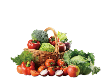 Овощи на прозрачном фоне