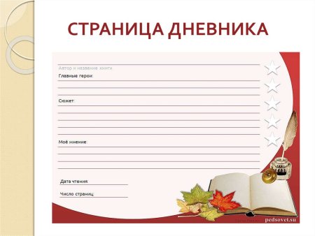 Читательский дневник