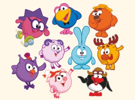 Герои из смешариков