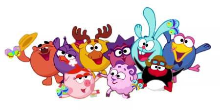 Персонажи мультфильма Смешарики