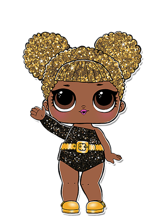 Кукла ЛОЛ Queen Bee глиттер