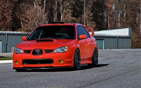 Субару Импреза WRX красная