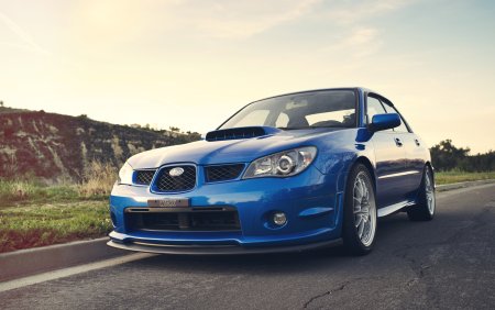 Subaru Impreza WRX синяя