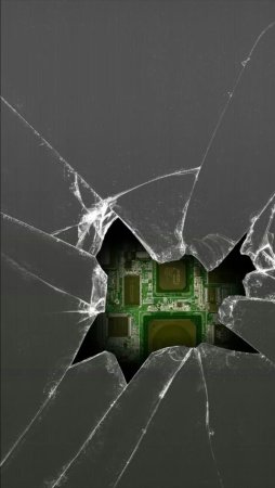 Сломанный экран телефона