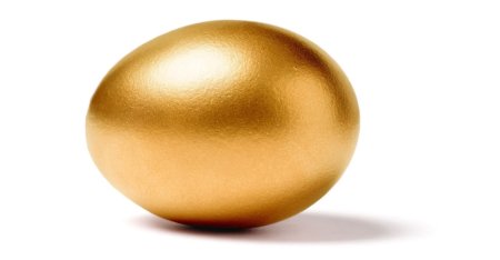 Маска яйцо золотое