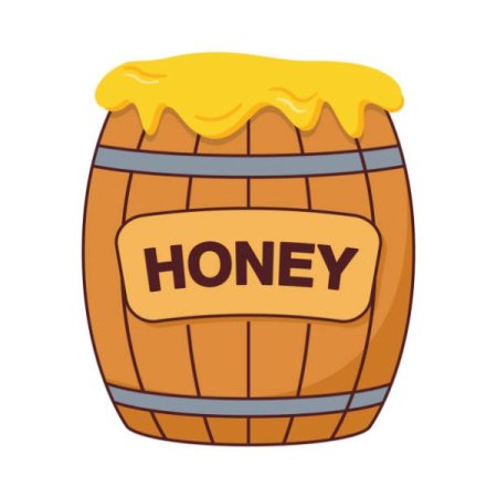 Бочка меда мультяшная