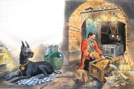 Иллюстрация к сказке огниво Андерсена