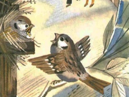 Максим Горький Воробьишко для детей