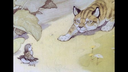 Иллюстрации к сказке Воробьишко Максима Горького