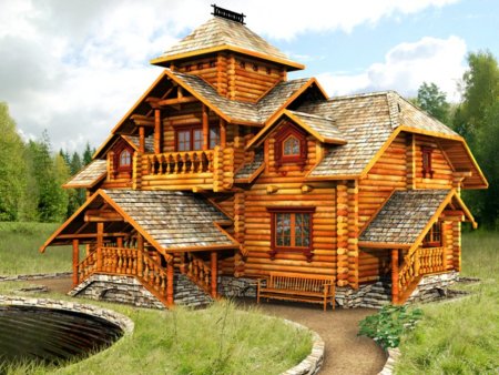 Дом изба русский Терем