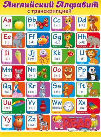 Английский алфавит для детей