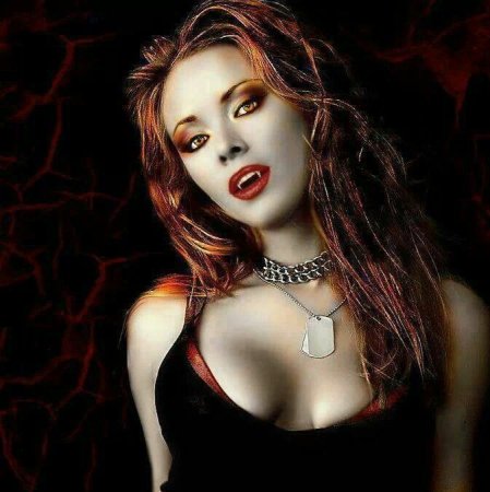 Вампирша красивая