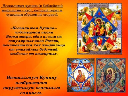Образ иконы Неопалимая Купина