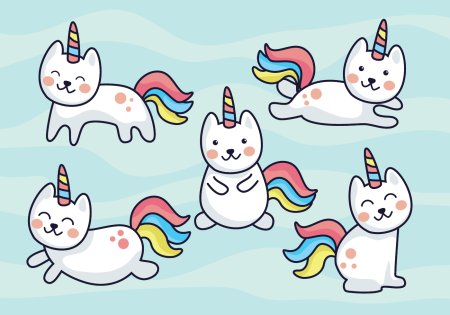 Единорожек и котенок