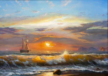 Виктор Лузик картины море