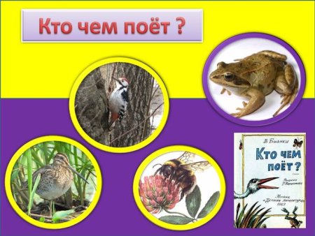 Бианки в.в. "кто чем поет?"