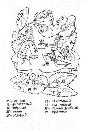 Математические раскраски для дошкольников