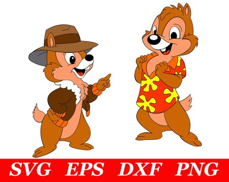 Герои чип и Дейл персонажи