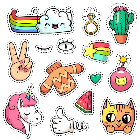 Маленькие Стикеры для срисовки