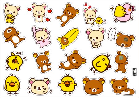 Наклейки Рилаккума