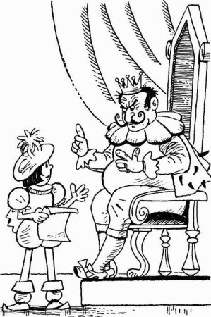 Раскраска по сказке королевство кривых зеркал