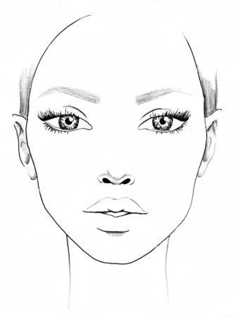 Макет лица